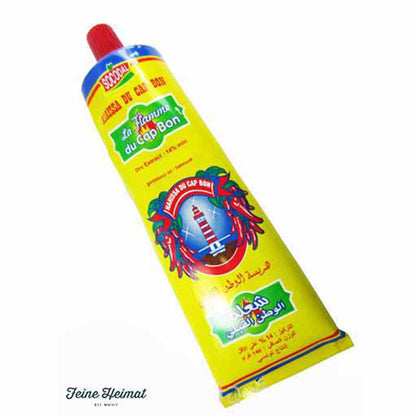 Harissa  La Flamme CAP BON  SEHR SCHARF CHILI Paste Sauce 4 x 140 Gramm Tube