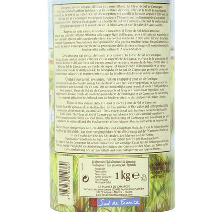 Le Saunier de Camargue Fleur de Sel: 1KG Feinstes Meersalz aus der Camargue
