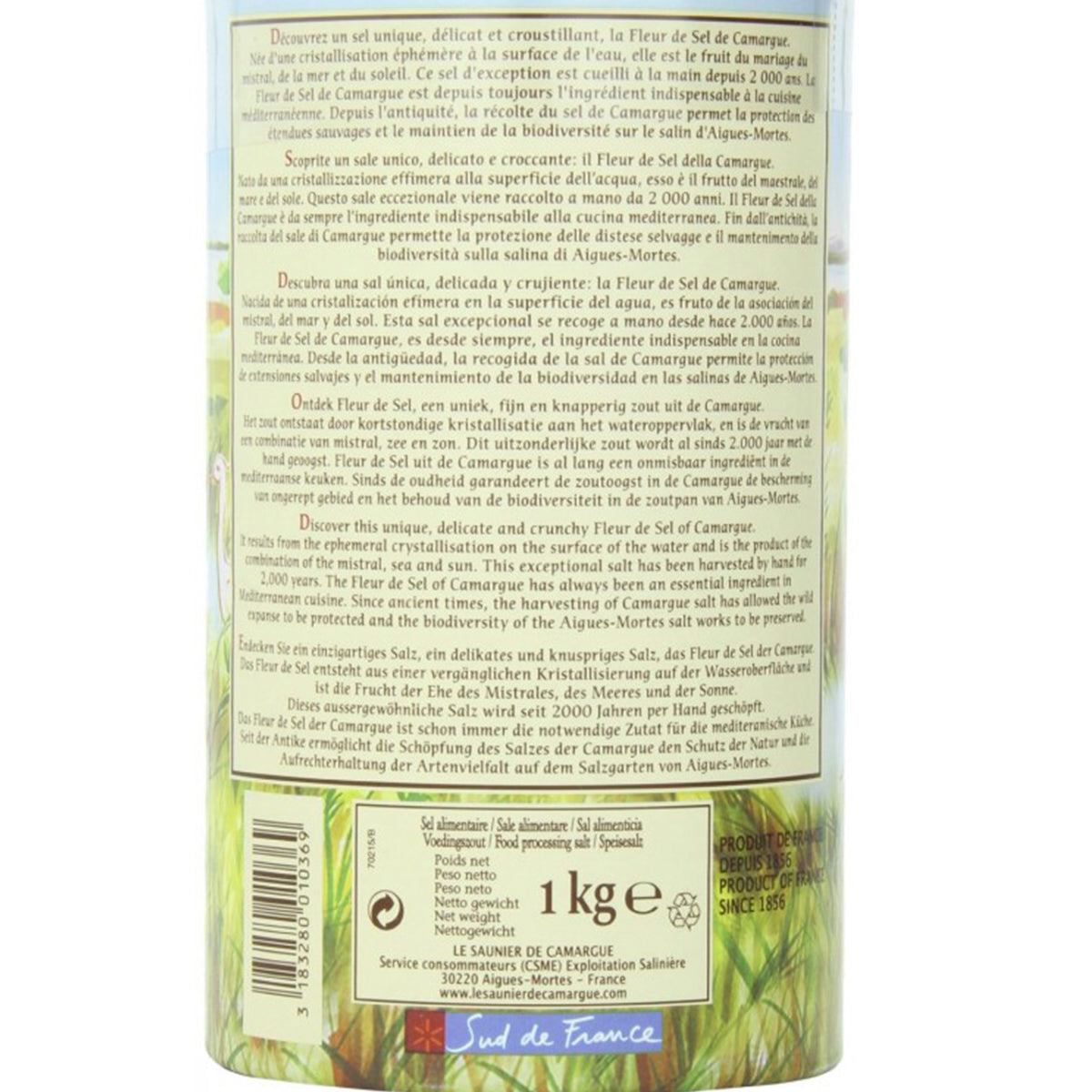 Le Saunier de Camargue Fleur de Sel 3 x 1000g - Premium Meersalz für Gourmets