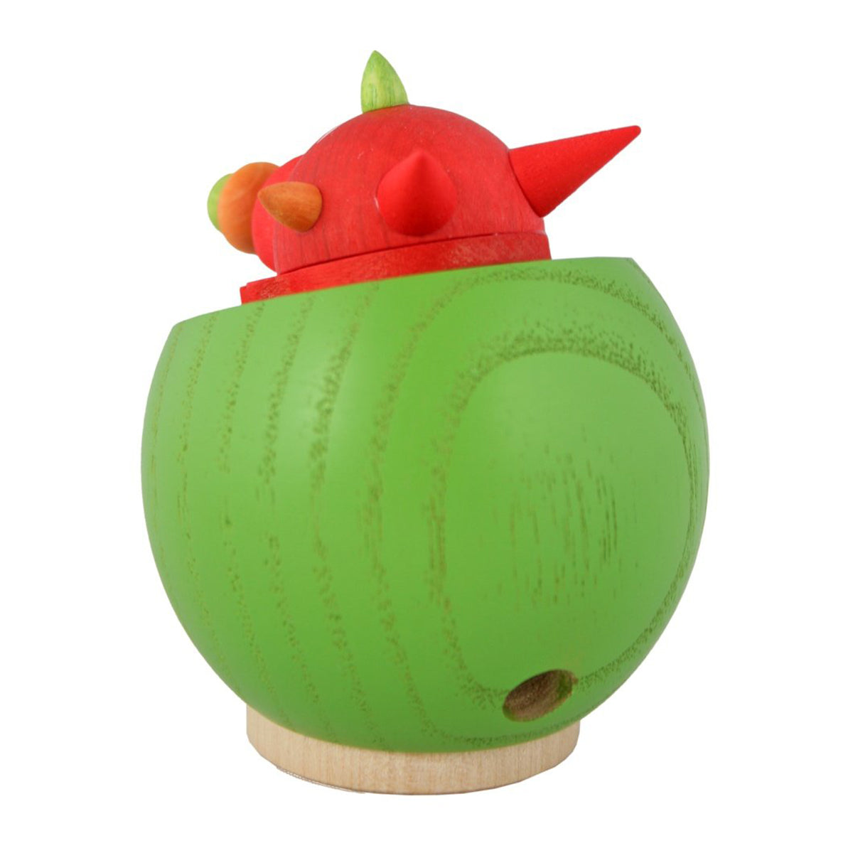 Seiffener Volkskunst Kugelräucherfigur Räucherdrache 8cm Handarbeit aus Deutschland