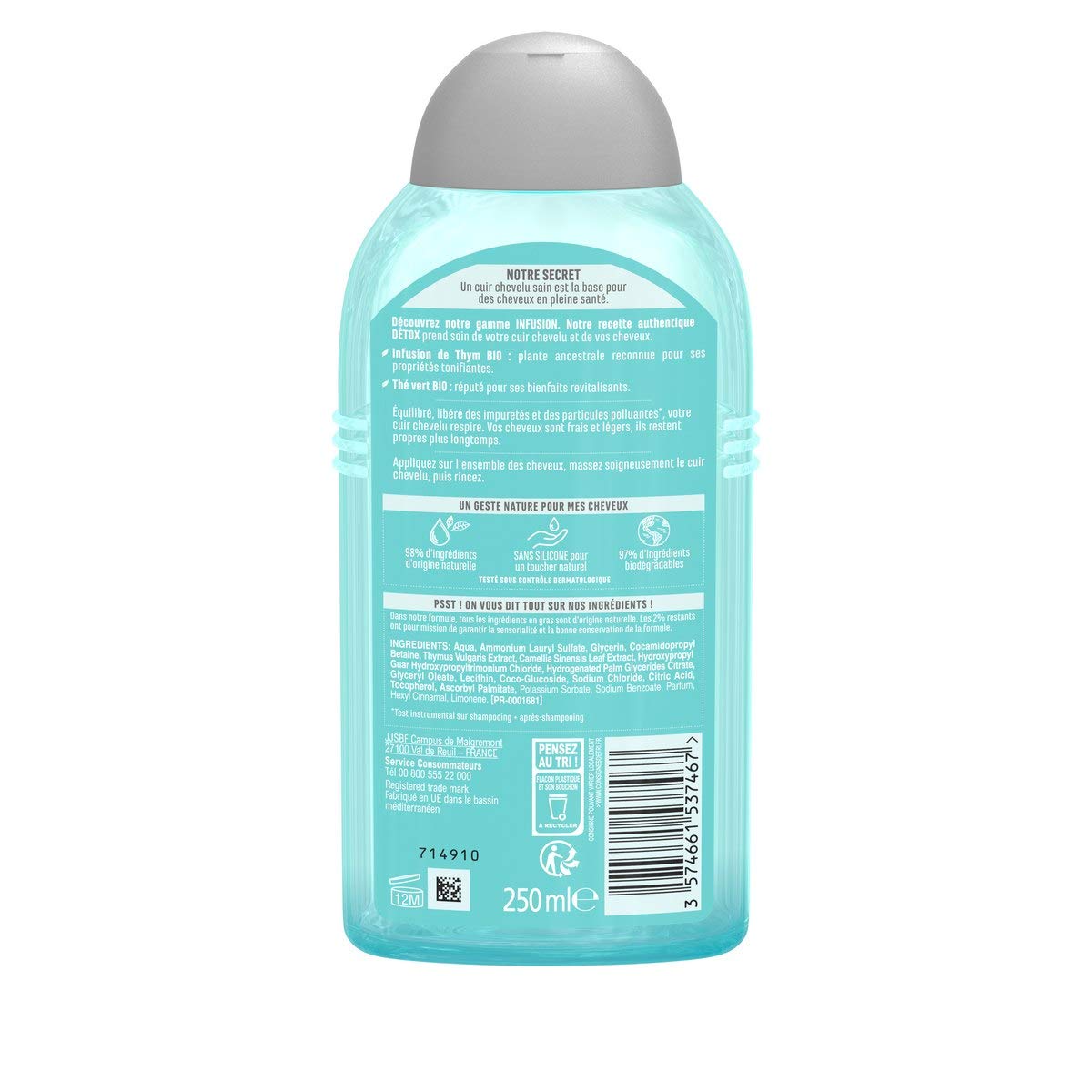 Le Petit Marseillais Mizellen Shampoo Detox für normales Haar 250ml