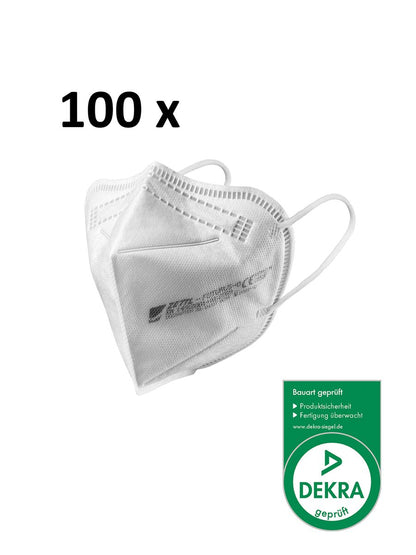 ZETTL FUTURUS-O FFP2 Maske Zertifiziert nach EN 149:2001+A1:2009 Durch DEKRA  CE 0158 Ohrband