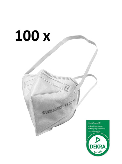 ZETTL FUTURUS FFP2 Maske Zertifiziert nach EN 149:2001+A1:2009 Durch DEKRA  CE 0158 Kopfband