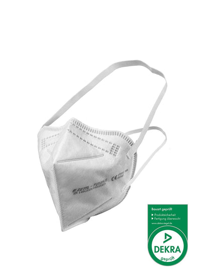 ZETTL FUTURUS FFP2 Maske Zertifiziert nach EN 149:2001+A1:2009 Durch DEKRA  CE 0158 Kopfband