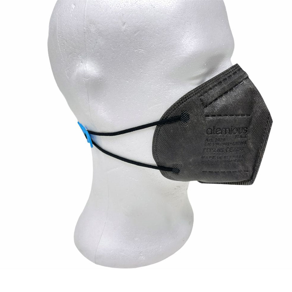 atemious PRO 2 BLACK  FFP2 Maske schwarz einzeln oder lose verpackt