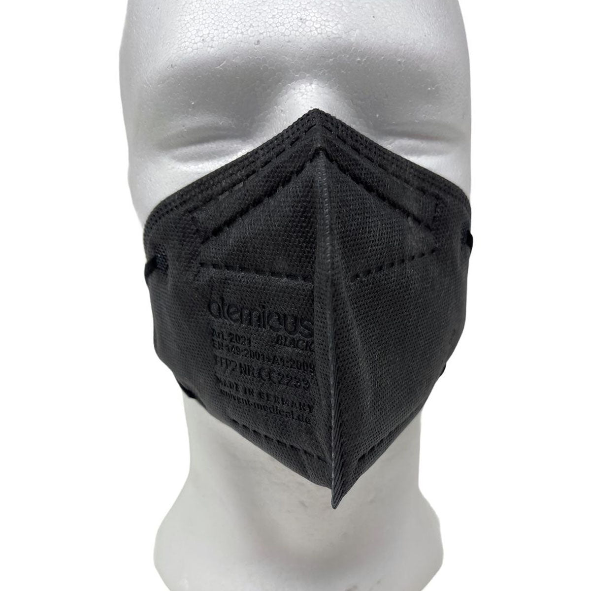 atemious PRO 2 BLACK  FFP2 Maske schwarz einzeln oder lose verpackt