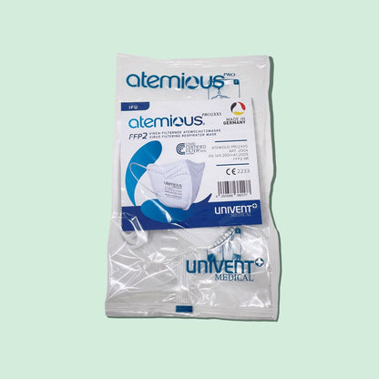 atemious PRO 2 XXS, FFP2 Maske EN149:2001+A1:2009 CE 2233 ACHTUNG! KLEINE PASSFORM