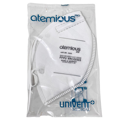 atemious X2  FFP2 Atemschutzmaske Made in Germany einzeln oder lose verpackt