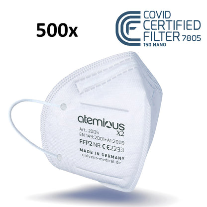 atemious X2  FFP2 Atemschutzmaske Made in Germany einzeln oder lose verpackt