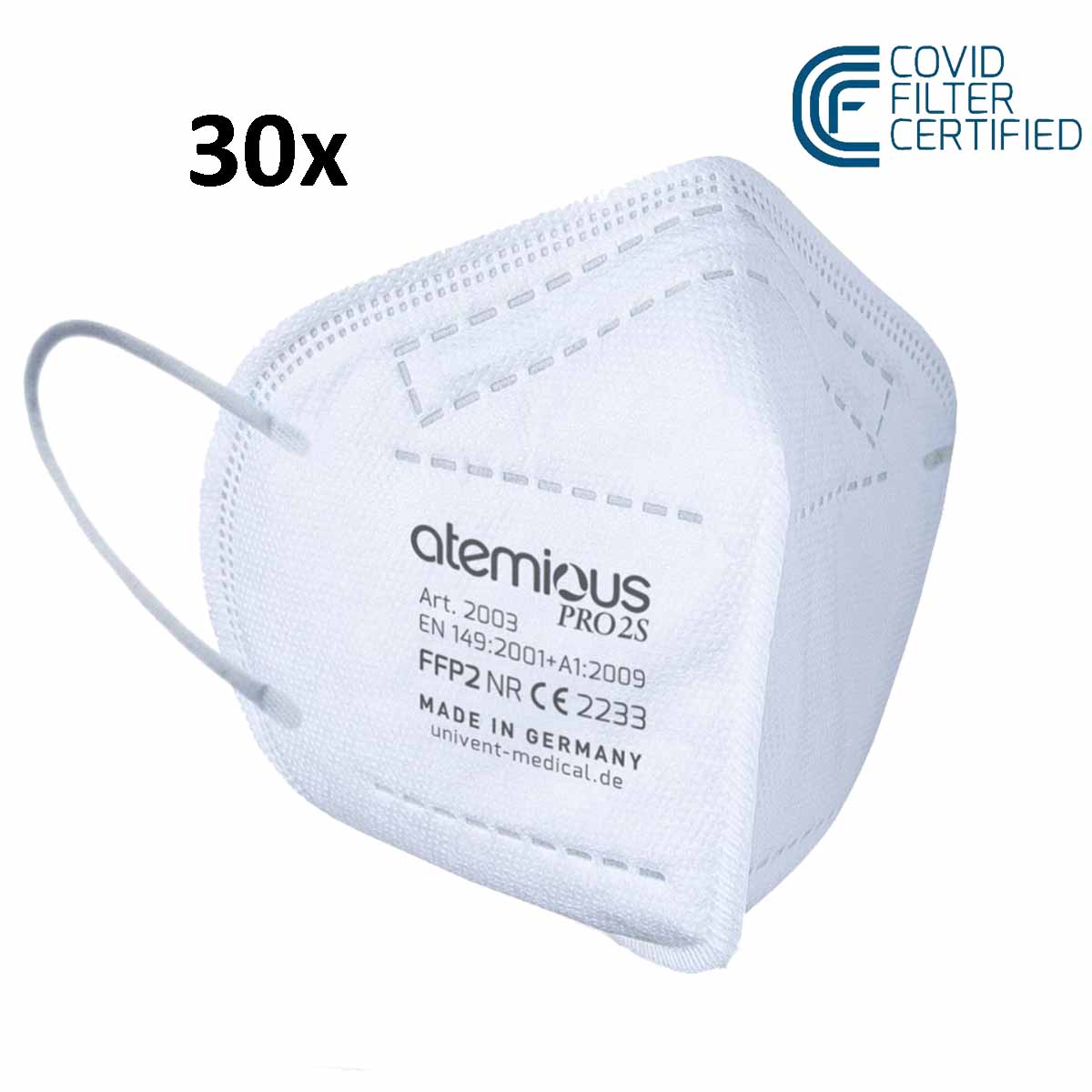 atemious PRO 2S, FFP2 Maske EN 149:2001+A1:2009 CE 2233  (Herstellernummer: 2003)