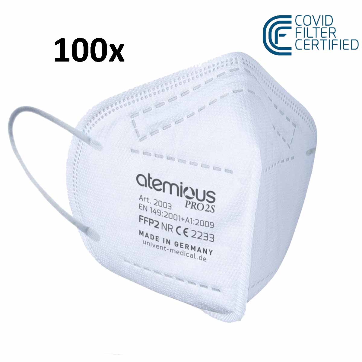 atemious PRO 2S, FFP2 Maske EN 149:2001+A1:2009 CE 2233  (Herstellernummer: 2003)