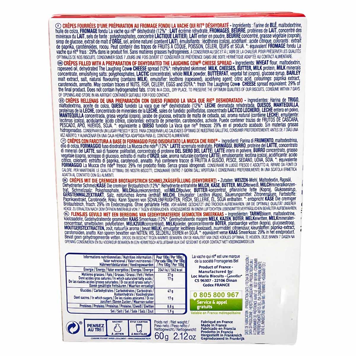 Gavottes Crêpes Fourrées Mini Pfannkuchen gefüllt mit Schmelzkäse