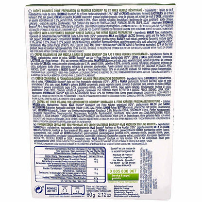 Gavottes Crêpes Fourrées Mini Pfannkuchen Boursin® gefüllt mit Doppelrahmkäse, Knoblauch und feinen Kräutern