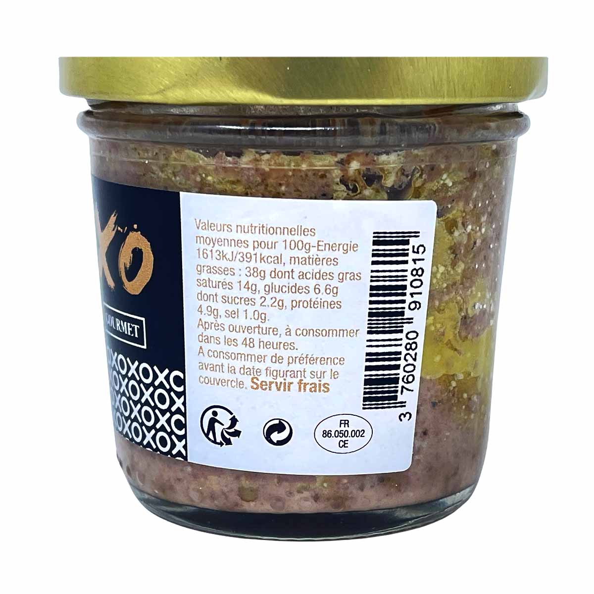 XO GOURMET Enten Foie Gras mit Nüssen und Cognac: Luxuriöser Genuss aus Frankreich