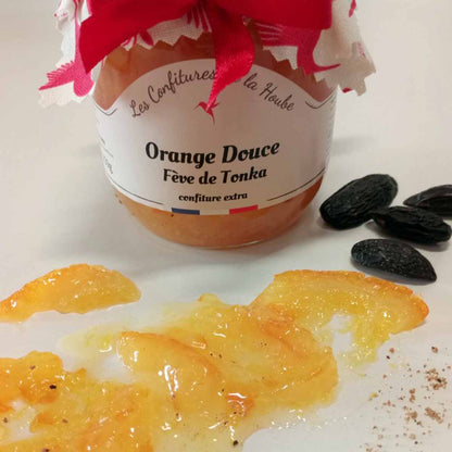 LES CONFITURES DE LA HOUBE extra süße Orangen Konfitüre mit Tonka Bohnen 250 Gramm