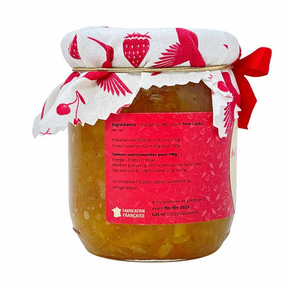 LES CONFITURES DE LA HOUBE extra süße Orangen Konfitüre mit Tonka Bohnen 250 Gramm