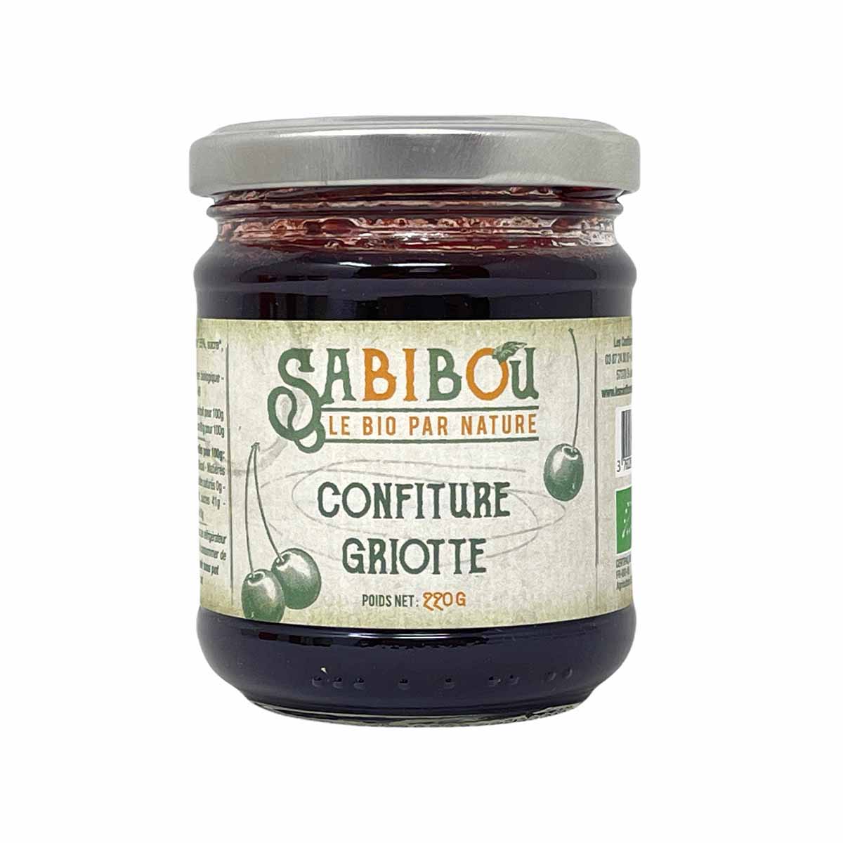 SABIBOU Bio Morello Kirschen Konfitüre Confiture extra BIO Griotte