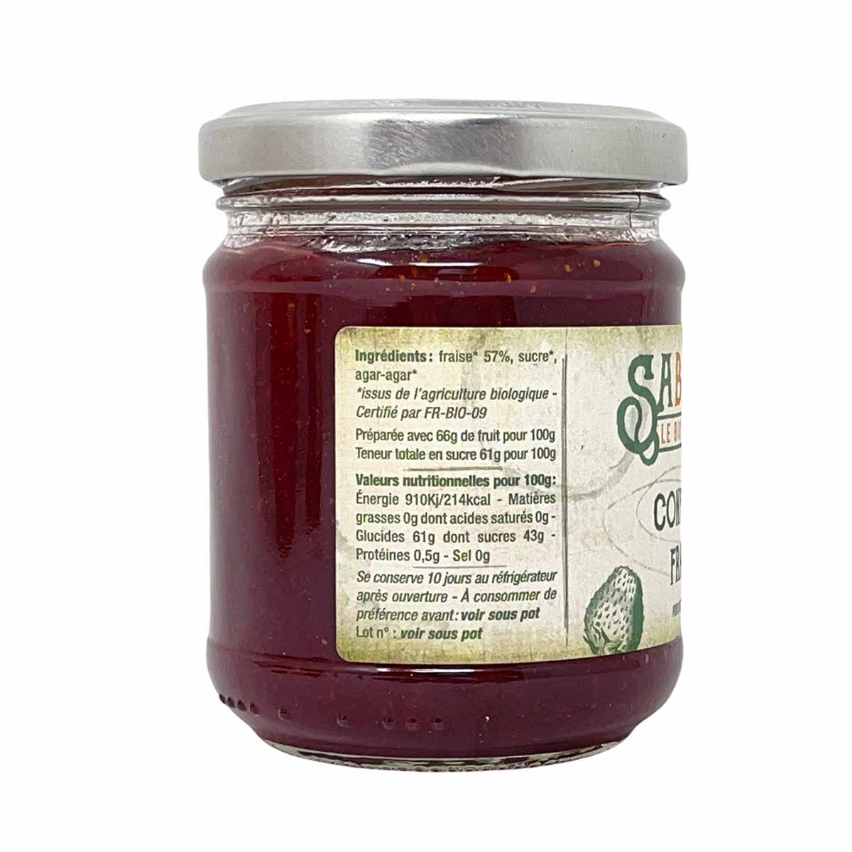 SABIBOU Bio Erdbeer Extra Konfitüre Confiture extra BIO Fraise