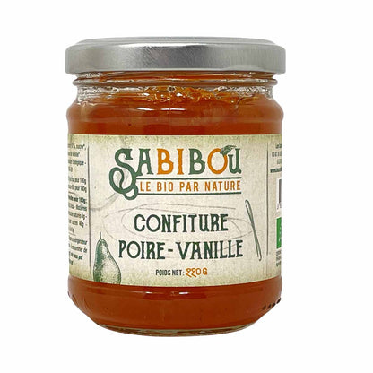 SABIBOU Bio Birne mit Vanille Extra Konfitüre Confiture extra BIO Poire Vanille