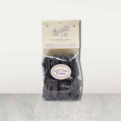 Pâtes Fabre Gourmet Tagliatelle mit Sepia Pâtes au Noir de Sepia 250g aus Frankreich