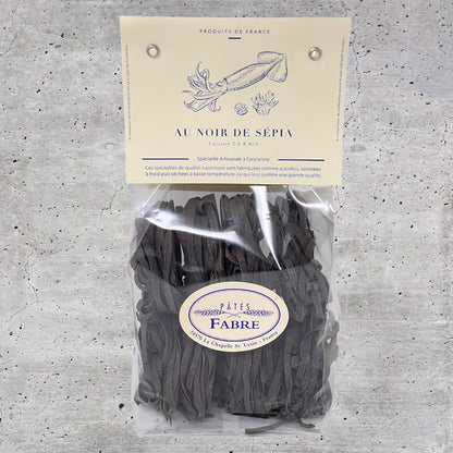 Pâtes Fabre Gourmet Tagliatelle mit Sepia Pâtes au Noir de Sepia 250g aus Frankreich