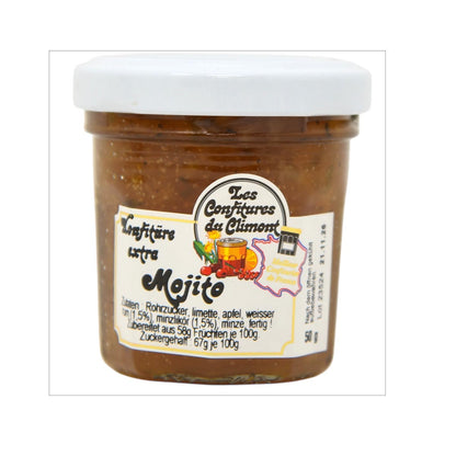 Les Confitures du Climont Mojito Konfitüre 50g mit Weißem Rum und Minze