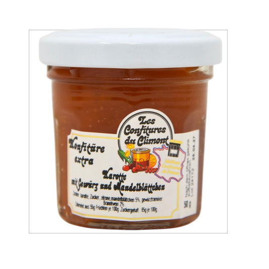 Les Confitures du Climont Karotten Konfitüre Extra mit Gewürztraminer Trester 50g
