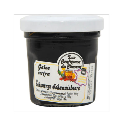 Les Confitures du Climont Schwarze Johannisbeeren Gelee Extra 50g – Premium Genuss