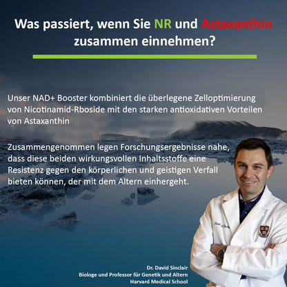 Feel Supreme NAD+ Booster – Nicotinamid-Ribosid & Astaxanthin, 60 Kapseln für Ihre Routine