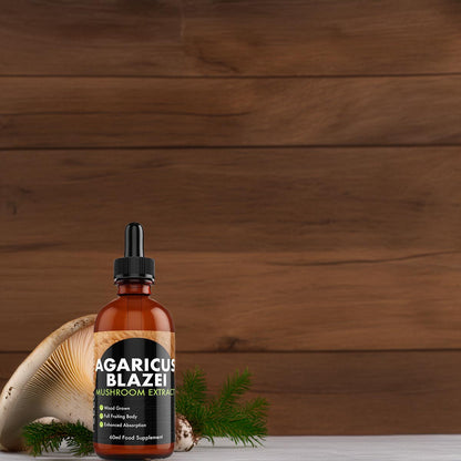 Feel Supreme Agaricus Blazei Pilzflüssigkeit Hochdosiert - 60 ml mit praktischer Pipette
