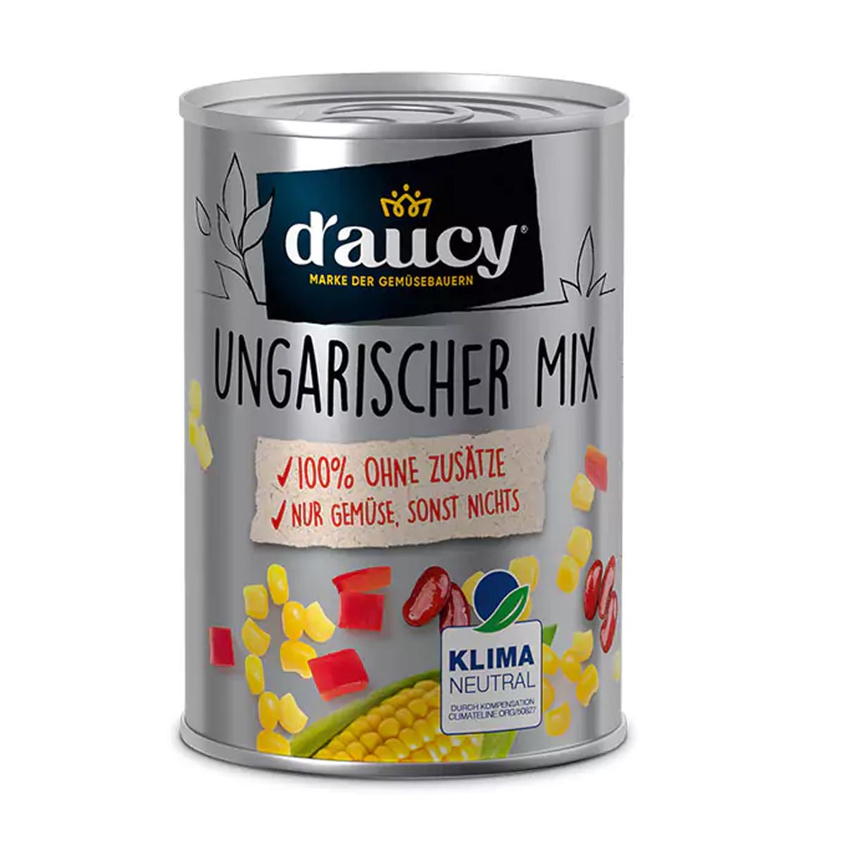 d'aucy Ungarischer Mix - 100% ohne Salz und Zuckerzusatz,    285 Gramm Dose