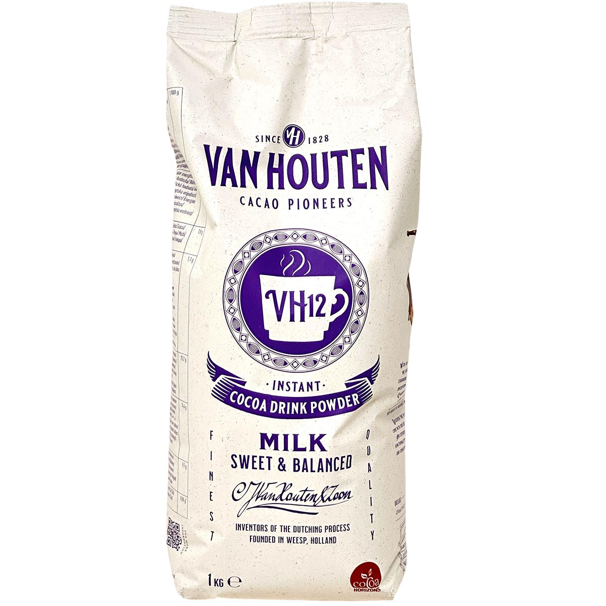 VAN HOUTEN VH12 Kakaopulver 1KG – süß & ausgewogen Instant Kakaodrink Genuss