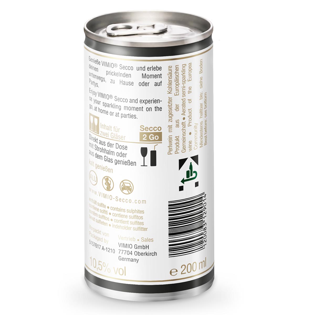 Vimio Spritziger Trinkgenuss: Secco Frizzante Perlwein