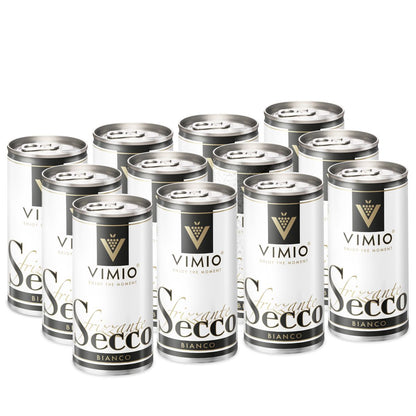 Vimio Spritziger Trinkgenuss: Secco Frizzante Perlwein, 10,5% vol, 200ml