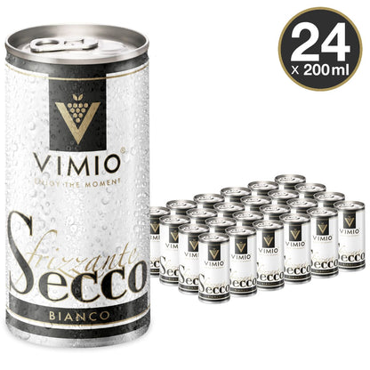 Vimio Spritziger Trinkgenuss: Secco Frizzante Perlwein, 10,5% vol, 200ml