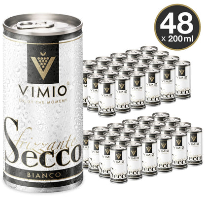 Vimio Spritziger Trinkgenuss: Secco Frizzante Perlwein, 10,5% vol, 200ml