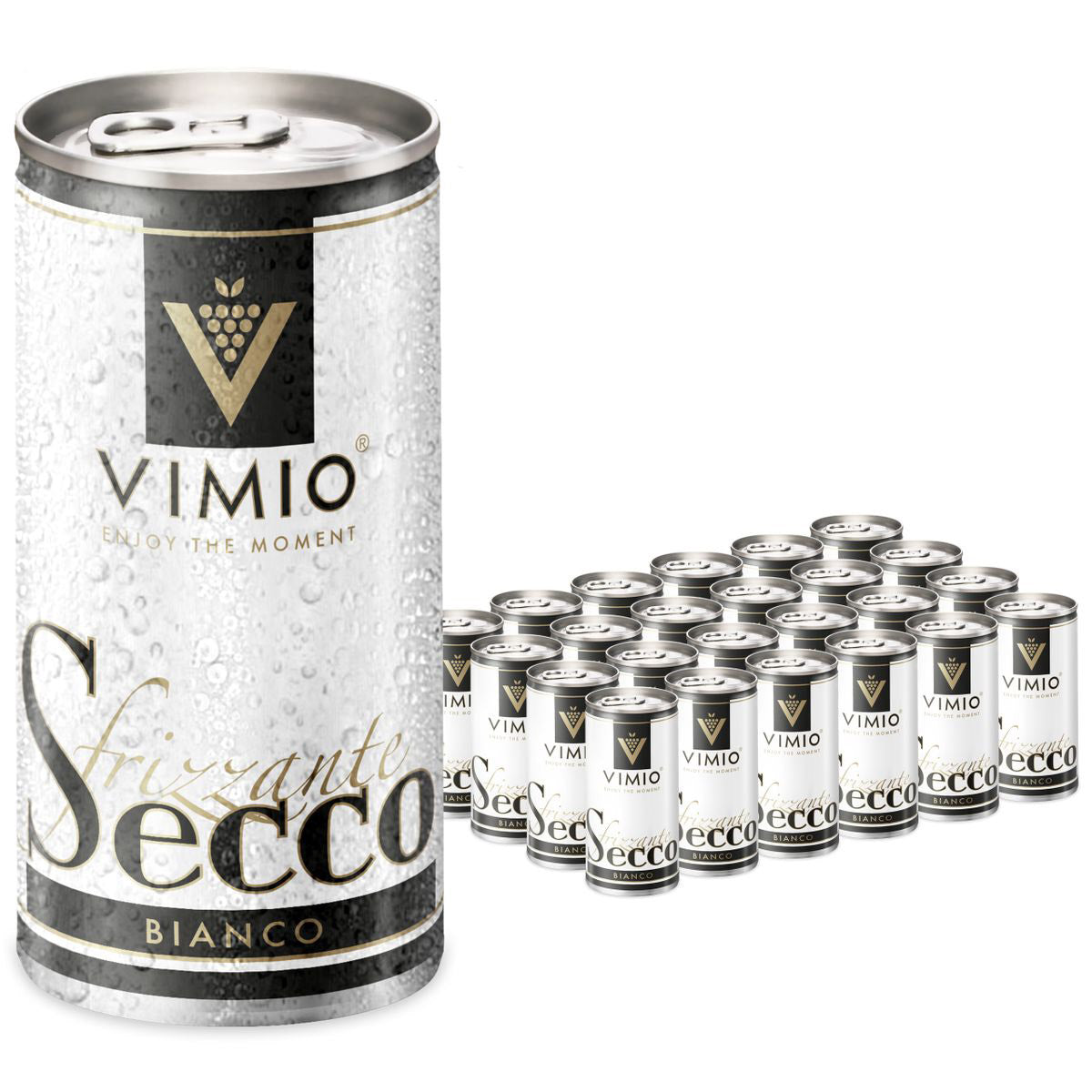 Vimio Spritziger Trinkgenuss: Secco Frizzante Perlwein, 10,5% vol, 200ml