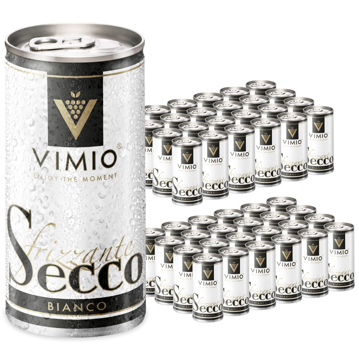 Vimio Spritziger Trinkgenuss: Secco Frizzante Perlwein, 10,5% vol, 200ml
