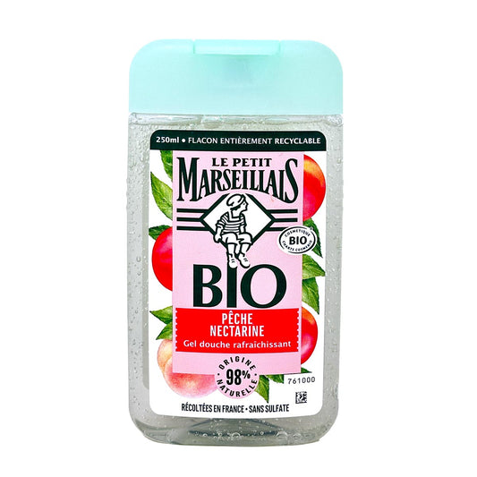 Le Petit Marseillais BIO Duschgel mit Pfirsich und Nektarine 250 ml aus Frankreich