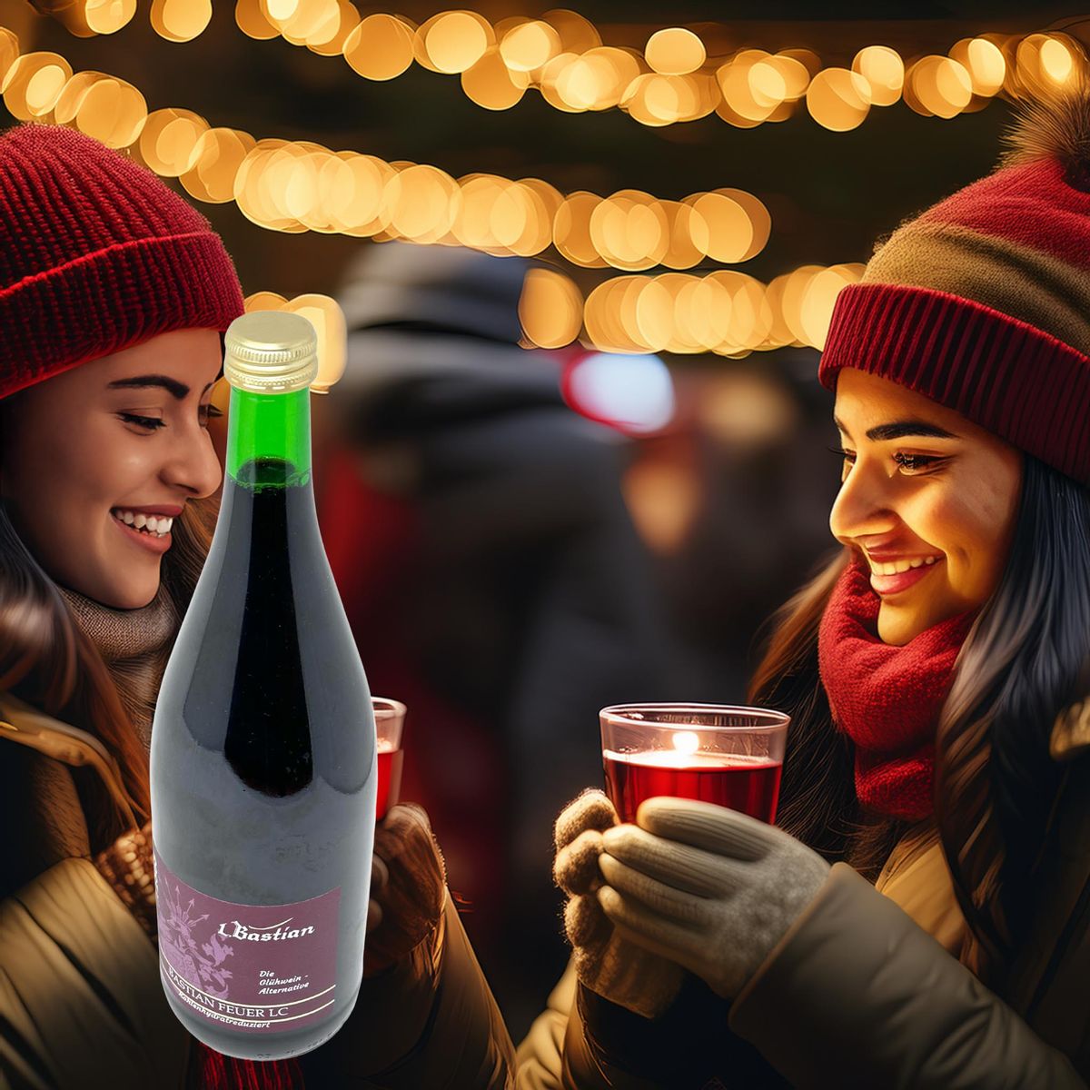 Bastian Feuer LC – Zuckerfreie Glühwein-Alternative rot, kohlenhydratreduziert 1L 10% vol