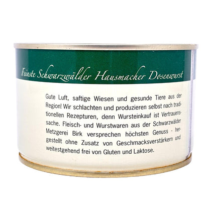 Schwarzwälder Metzgerei Birk Dosenwurst Hausmacher Blutwurst aus eigener Herstellung