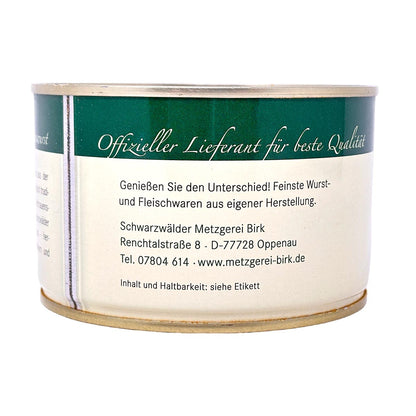Schwarzwälder Metzgerei Birk Dosenwurst Hausmacher Blutwurst aus eigener Herstellung