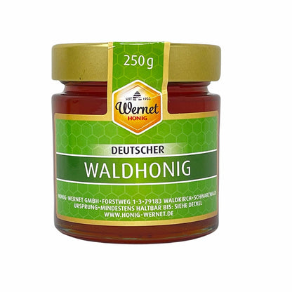 Honig Wernet Deutscher Waldhonig – Traditioneller Imkerhonig aus dem Schwarzwald 250g