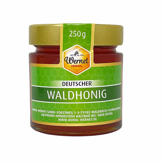 Honig Wernet Deutscher Waldhonig – Traditioneller Imkerhonig aus dem Schwarzwald 250g