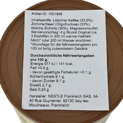 Nestlé Ricoré: Genuss pur mit Zichorie-Wurzelextrakten! 6 x 260g
