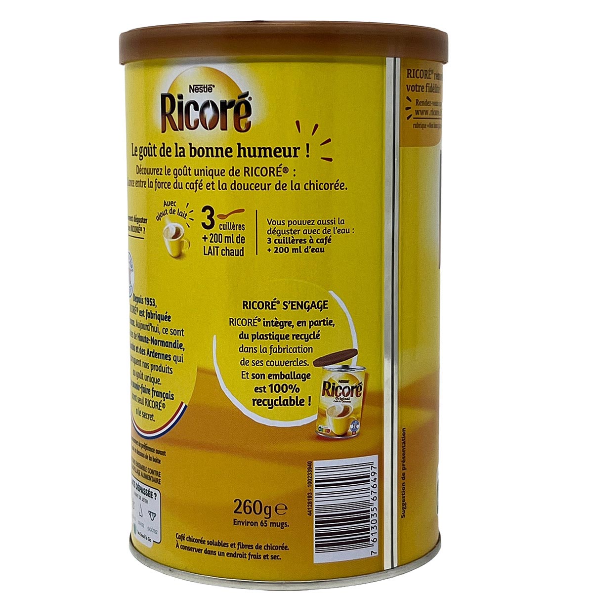 Nestlé Ricoré: Genuss pur mit Zichorie-Wurzelextrakten! 6 x 260g