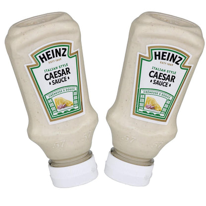 Heinz Caesar Salat Sauce - Perfekte Würze für Ihre Salate, 2 x 220 ml