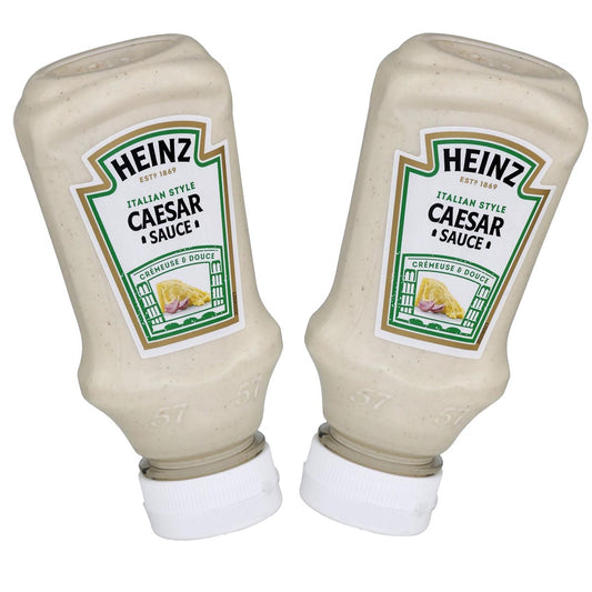 Heinz Caesar Salat Sauce - Perfekte Würze für Ihre Salate, 2 x 220 ml