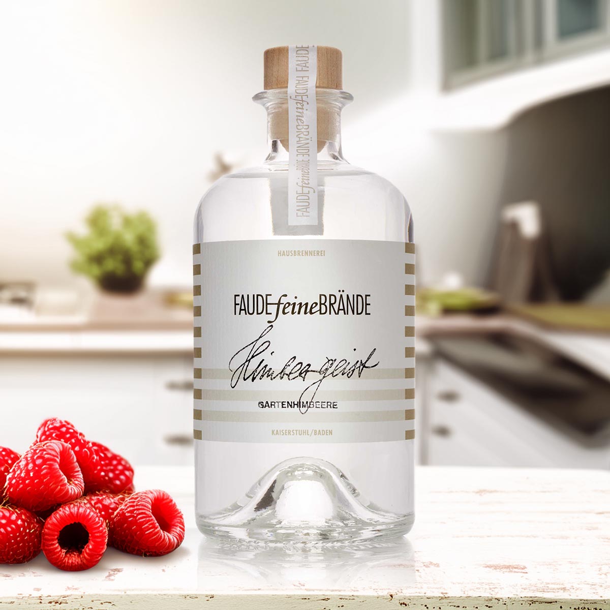 Faude Feine Brände Himbeergeist Gartenhimbeere (1 x 0,5l) 40%