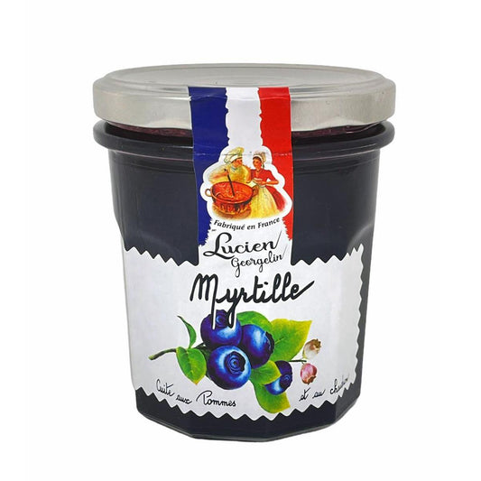 Lucien Georgelin Heidelbeer-Apfel-Konfitüre – Fruchtiger Genuss aus Frankreich, 320g